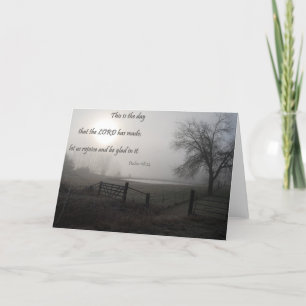 Dies ist der Tag Grußkarte - Psalmen 118:24 Karte