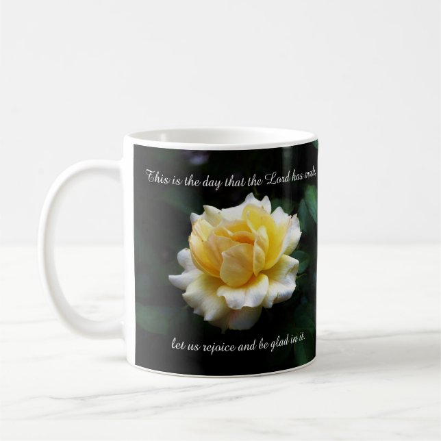 Dies ist der Tag Rose Tasse (Links)