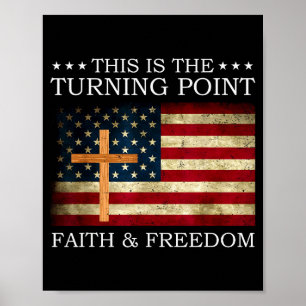 Dies ist der Wendepunkt Patriotischer Christlicher Poster