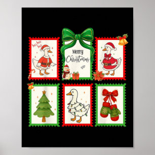 Dies ist die Alberne Gänsezeit Weihnachten Briefma Poster