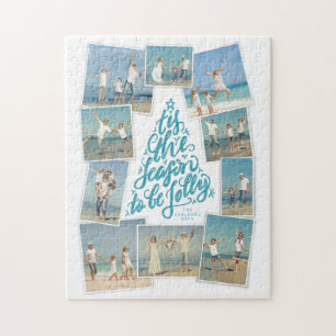 Dies ist die handgeschriebene Baumkronen-Foto-Coll Puzzle