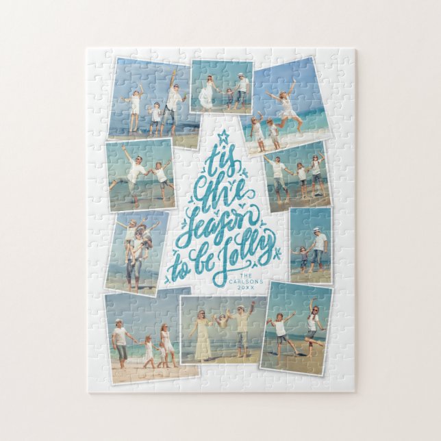 Dies ist die handgeschriebene Baumkronen-Foto-Coll Puzzle (Vertikal)