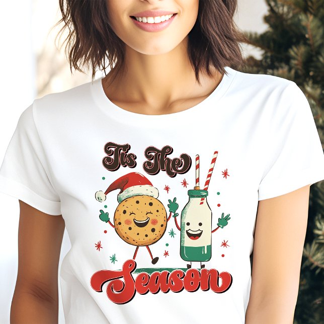 Dies ist die Jahreszeit Cookie und Milch Weihnacht Tri-Blend Shirt (Von Creator hochgeladen)