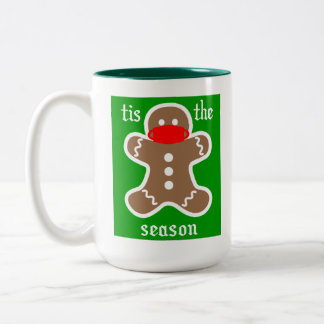 Dies ist die Jahreszeit für Gesichtsmasken Niedlic Zweifarbige Tasse