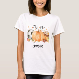 Dies ist die Jahreszeit für Herbstsoccer Pumpkins T-Shirt