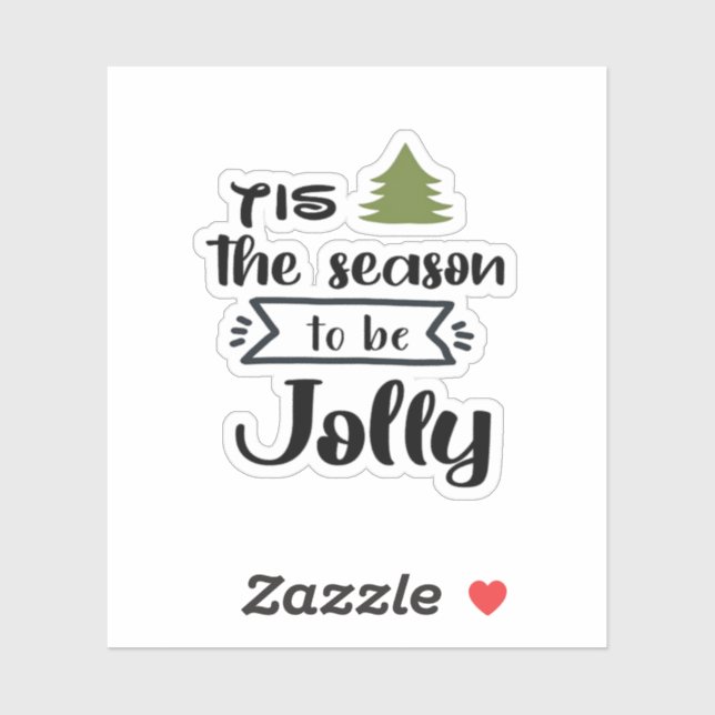 Dies ist die Jahreszeit für Neujahrsfeiern Minimal Aufkleber (Blatt)