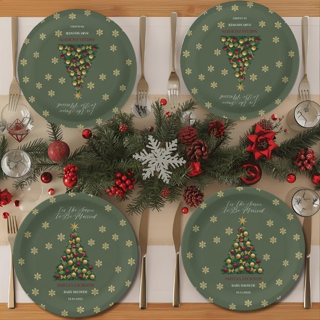 Dies ist die Jahreszeit für Verheiratetes Brautpar Pappteller (Von Creator hochgeladen)