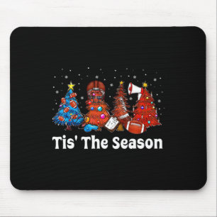 Dies ist die Jahreszeit Fußball Weihnachtsschmuck  Mousepad