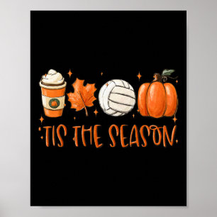 Dies ist die Jahreszeit Latte Pumpkin Fall Ernteda Poster