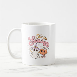 Dies ist die Jahreszeit lustige Halloween Pumpkin Kaffeetasse