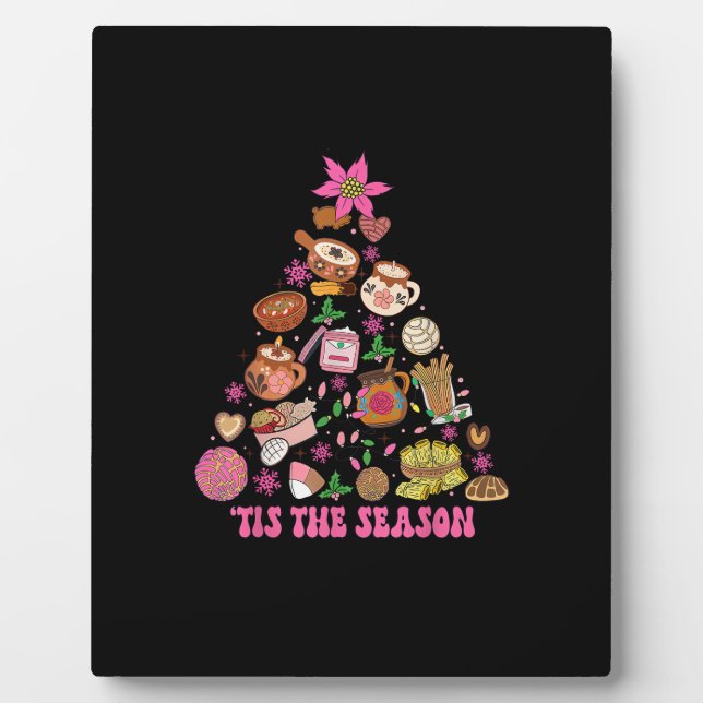 Dies ist die Jahreszeit mexikanischen Weihnachtsba Fotoplatte (Vorderseite)