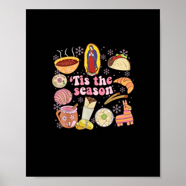 Dies ist die Jahreszeit mexikanischer Weihnachtsfe Poster (Vorne)