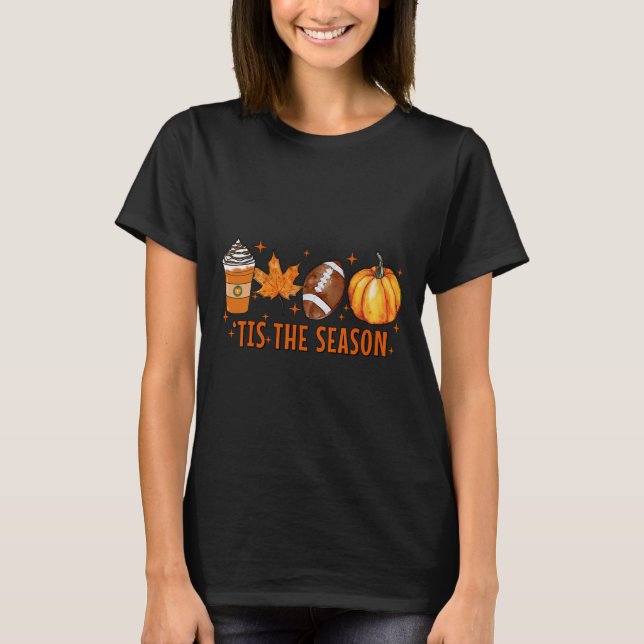 Dies ist die Jahreszeit Pumpkin Gewürz Latte Hallo T-Shirt (Vorderseite)