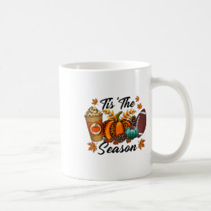Dies ist die Jahreszeit Pumpkin Gewürzfußball-Herb Kaffeetasse