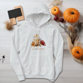 Dies ist die Jahreszeit Pumpkin Spice Football Her Hoodie