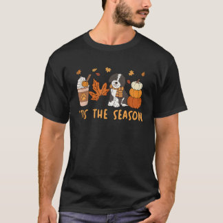Dies ist die Jahreszeit Sheepadoodle Dog Herbst Pu T-Shirt