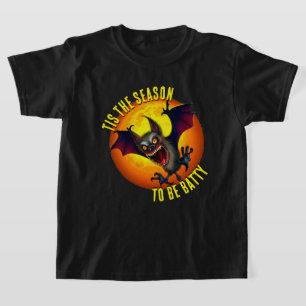 Dies ist die Jahreszeit, um Batty Vampire Bat. T-Shirt