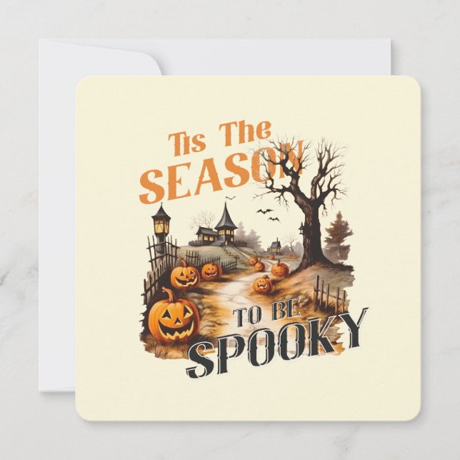 "Dies ist die Jahreszeit, um spukhaft zu sein" Vin (Vorderseite)