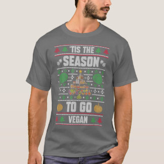 "Dies ist die Jahreszeit, um Vegane lustige Weihna T-Shirt