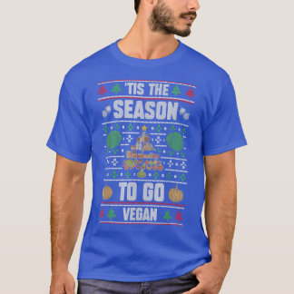 Dies ist die Jahreszeit, um Vegane lustige Weihnac T-Shirt