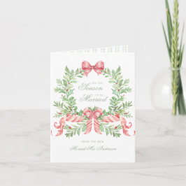 Dies ist die Jahreszeit Verheiratet sein Erstes We Feiertagskarte