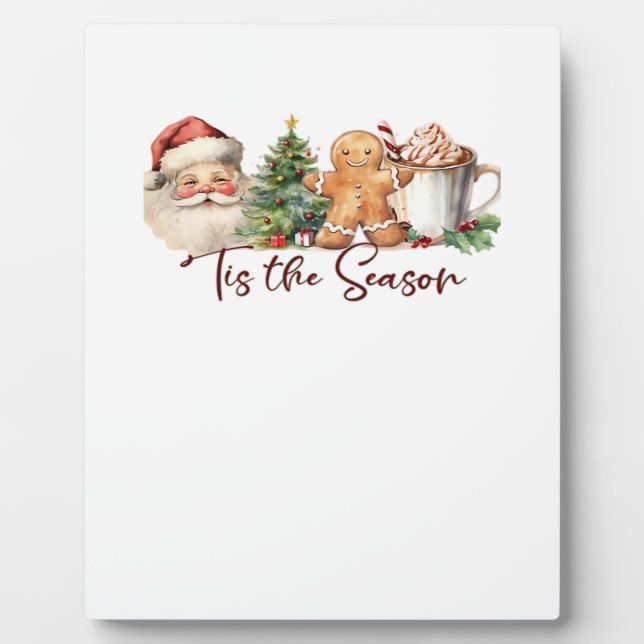 Dies ist die Jahreszeit Weihnachts-Apparel Funny C Fotoplatte (Vorderseite)