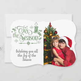 Dies ist die Jahreszeit/Weihnachtsangebot/Foto/ Gr Feiertagskarte