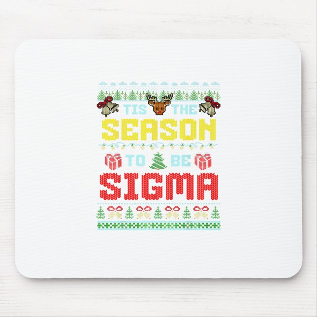 Dies ist die Jahreszeit zu Sigma Weihnachten Brain Mousepad (Vorne)
