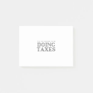 "Dies ist die Jahreszeit zu tun Steuern füllen Url Post-it Klebezettel