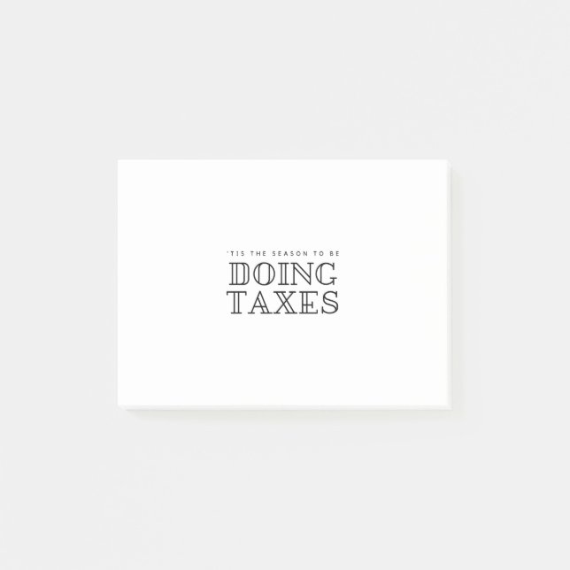 "Dies ist die Jahreszeit zu tun Steuern füllen Url Post-it Klebezettel (Vorderseite)