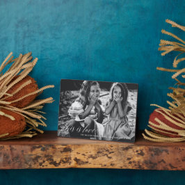 Dies ist die Liebe Einfaches Skript-Foto-Valentine Fotoplatte