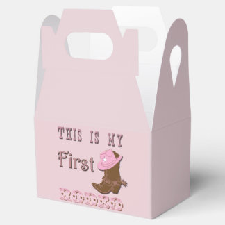 Dies ist die "Mein erster Rodeo-Gefälligkeitsbox" Geschenkschachtel