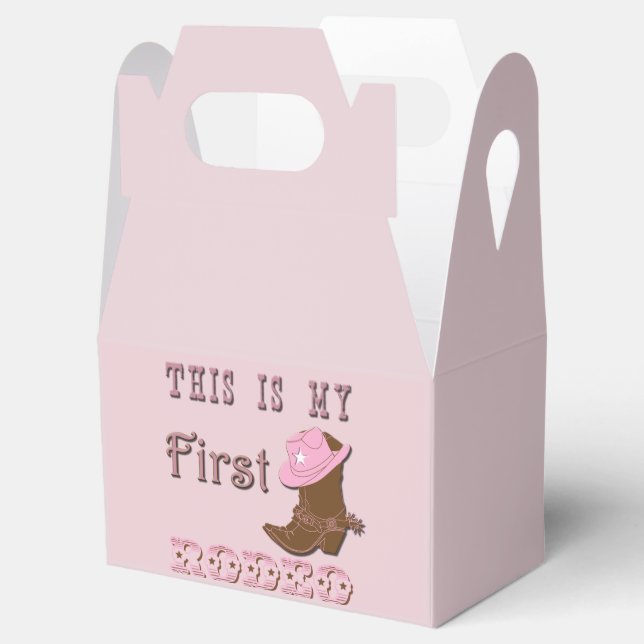 Dies ist die "Mein erster Rodeo-Gefälligkeitsbox" Geschenkschachtel (Geöffnet)
