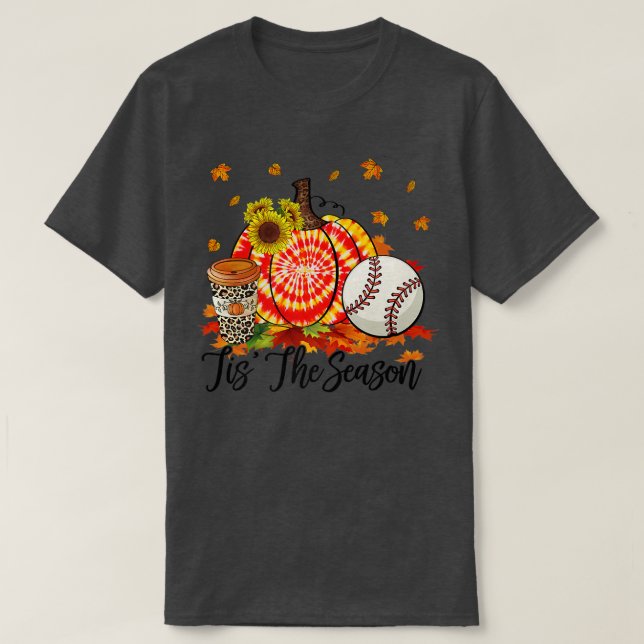 Dies ist die Saison Baseball Shirt Orange Gefärbte (Design vorne)