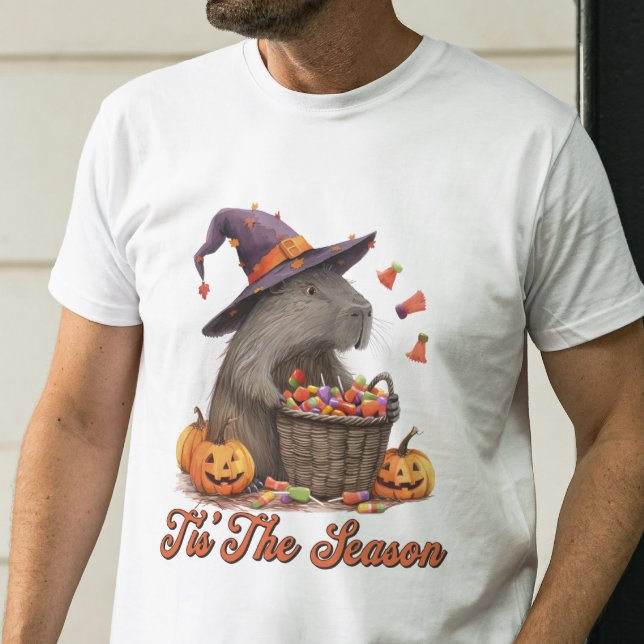Dies ist die Saison Capybara Halloween Funny T - S T-Shirt (Von Creator hochgeladen)