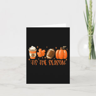 Dies ist die Saison Fußball Fall Thanksgivin Karte