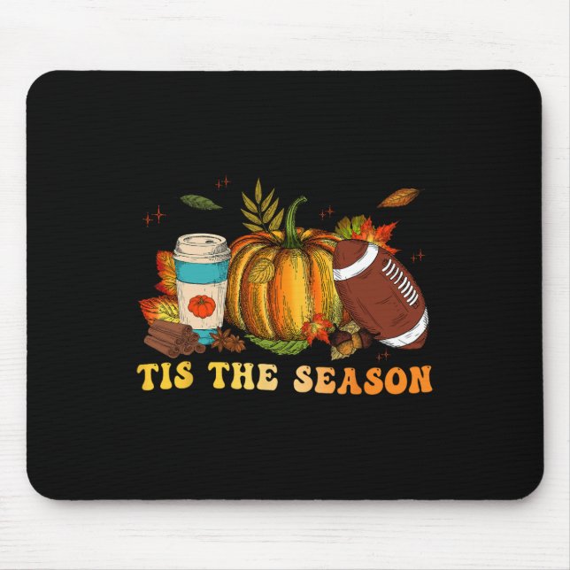 Dies ist die Saison Fußball Fall Thanksgivin Mousepad (Vorne)