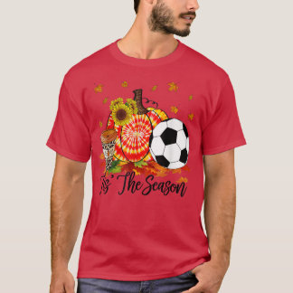 Dies ist die Saison Fußball Orange Gefärbte Krawat T-Shirt