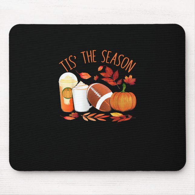 Dies ist die Saison Fußball Pumpkin Erntedank Athl Mousepad (Vorne)