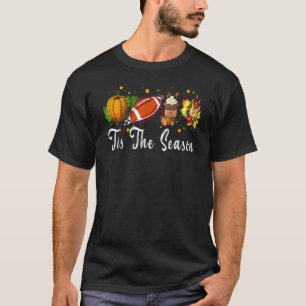 Dies ist die Saison Herbst Pumpkin Football Americ T-Shirt