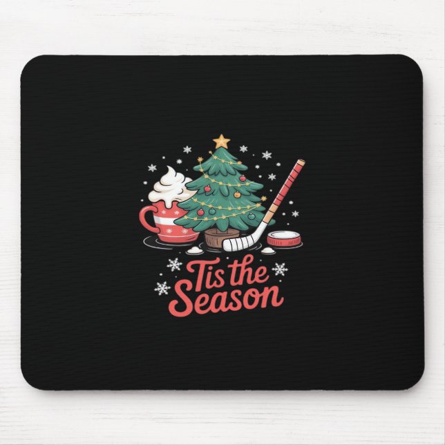Dies ist die Saison Hockey Kaffee Tree Hockey Weih Mousepad (Vorne)