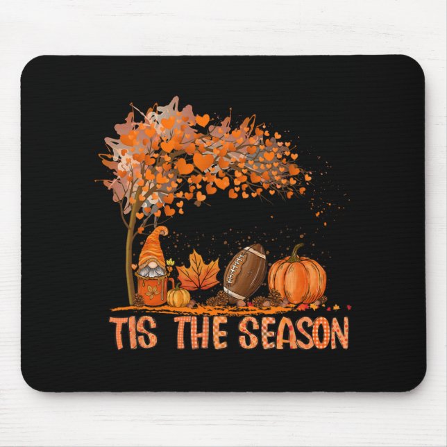 Dies ist die Saison Pumpkin Gewürzfußball-Herbstla Mousepad (Vorne)