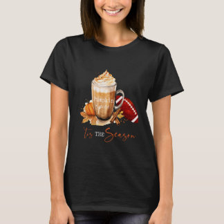 Dies ist die Saison Pumpkin Spice Football Fall Bl T-Shirt