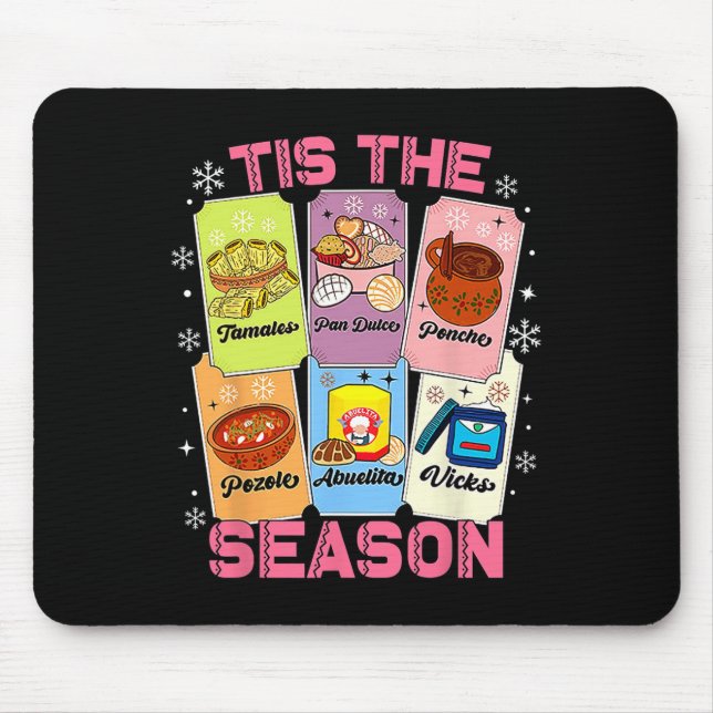 Dies ist die Saison Xmas Card Mexikanischen Weihna Mousepad (Vorne)