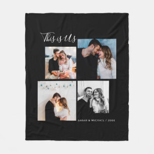 Dies ist die US Picture Collage Fleecedecke