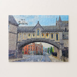 Dies ist Dublin-Irland Postkarte Puzzle