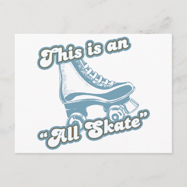 Dies ist ein All-Skate Postkarte (Vorderseite)