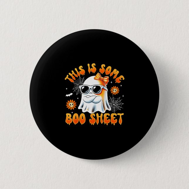 Dies ist ein bisschen Boo-Blatt-Geister-Bogen-Hall Button (Vorderseite)