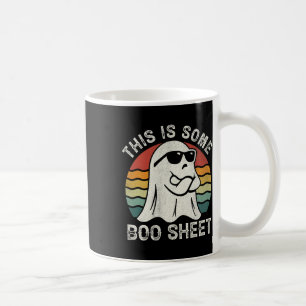 Dies ist ein Boo-Blatt Cool Ghost Fun Halloween Co Kaffeetasse