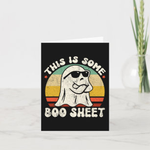 Dies ist ein Boo-Blatt Cool Ghost Fun Halloween Co Karte